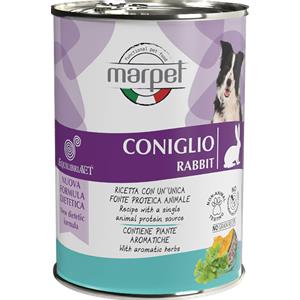 Marpet Aequilibriavet Dog Monoproteico Cibo Umido per Cani - Coniglio - 6x400 gr