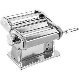 Marcato Macchina per la Pasta Atlas 150, Macchina per Lasagne, Fettuccine, Tagliolini, Argento, Acciaio Cromato,Compatibile con 11 Formati Extra, Linea Design, Premium.
