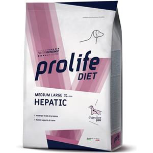 Prolife Diet Hepatic 2 Kg - Alimento Secco per Cani Medium e Large con Supporto Epatico
