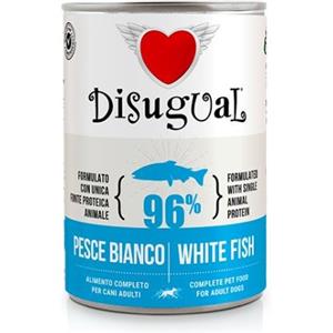 Disugual Dog Patè Monoproteico Pesce Bianco Lattina 400gr