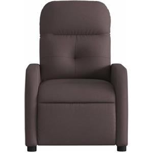 ZIRLANLV Poltrona Massaggiante Elettrica, Poltrona Relax con Funzione Reclinabile/Reclinabile/TV, Sedia Imbottita, Schienale Regolabile per Soggiorno, Tessuto Marrone Scuro (Marrone scuro #09)