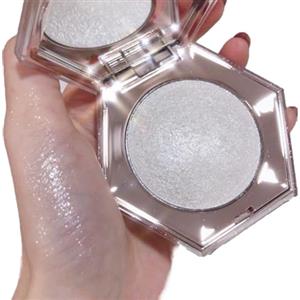 KARLOR Paletta illuminante per il viso, Shimmer Glitter Bronzer, Pealen bianco, viso e guancia, evidenziatore con brillantini, polvere lucida ad alta pigmentazione, durevole