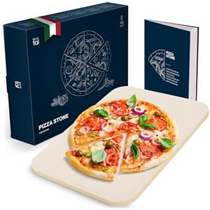 Blumtal Pietra Refrattaria per Pizza da Forno - Pietra Lavica per Barbecue a Gas - Resistente al calore fino a 900 °C - Pietra Refrattaria da Forno e Griglia - Pietra Ollare Pizza