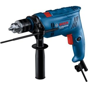 Bosch Professional Trapano con percussione a filo GSB 600 (motore da 600 W, foratura di 13 mm nel calcestruzzo, spazzola in carbonio)