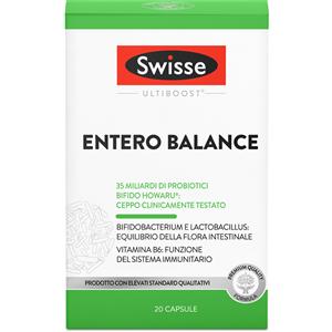 Swisse Ultiboost Entero Balance - Integratore Probiotico per l'Equilibrio della Flora Intestinale - 20 Capsule