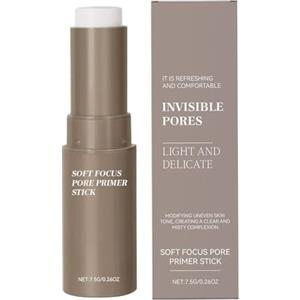 Generico Stick facciale, di pori invisibile, gomma per pori, base di trucco per primer per il viso impermeabile, controllo 'olio, linee FI-NE lisce, 7,5 g, con ibrido idratante a crema idratante