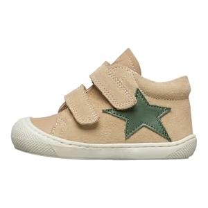 Naturino Scarpine Primi Passi in Pelle e Suede, Beige-Verde 22