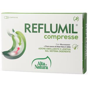 Alta Natura Reflumil - Integratore Alimentare 30 Compresse Blister per il Reflusso e la Salute Digestiva
