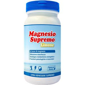 Natural Point Magnesio Supremo Limone - Integratore Alimentare in Polvere 150 g per Stanchezza e Benessere Muscolare