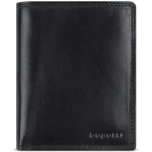 bugatti Savona portafoglio verticale in pelle di bufalo vegetale, RFID, da uomo - Nero