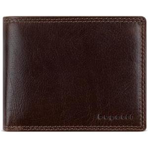 bugatti Savona Portafoglio in pelle di bufalo conciata al vegetale, RFID, formato orizzontale, da uomo - Marrone