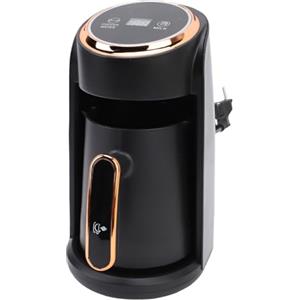 HUSHUI Macchina del caffè Turco, Macchina di caffè Elettrica Anti -overflow in Acciaio Inossidabile da 600 W a 300 Ml di Caffettiera Elettrica con Massimo Livello di Liquido, per la