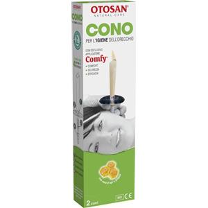 AURORA Srl Otosan Cono per l'Igiene delle Orecchie con Propoli - 2 Pezzi, Dispositivo Medico CE