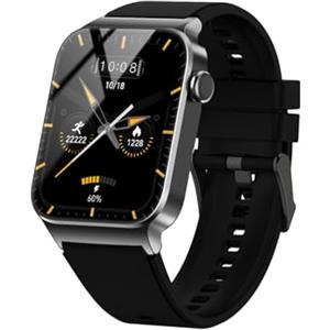 STECEi Smartwatch da uomo con chiamate Bluetooth, oltre 110 modalità sportive, orologio fitness con frequenza cardiaca, Nero Intenso