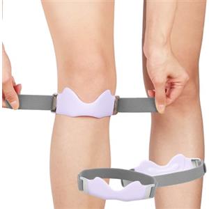 Beugo Fascia per ginocchio rotuleo Cinturino, Fascia regolabile in silicone Ginocchiera, Tutore Ginocchio Rotulea per Palestra, Escursionismo, Basket, Baseball, Pallavolo, 1 Pezzi, Viola
