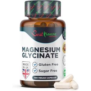Best Immune International Best Immune Glicinato di Magnesio 500mg 100 Capsule Vegane