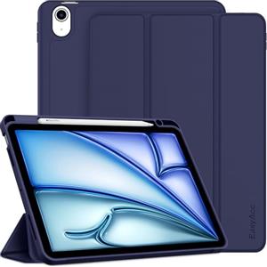 EasyAcc Cover Custodia Compatibile con iPad Air 11 Pollici M3/M2 (2025/2024), iPad Air 5/4 (10,9-Pollici, Modello 2022/2020, 5a/4a Generazione), Supporta Ricarica Magnetica di iPencil,Blu Navy