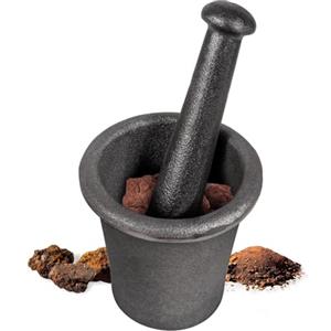 CTcar Set Mortaio e Pestello CTcar 3,6 kg | Realizzato in acciaio forgiato | Per la ricerca dell'oro, la frantumazione di minerali e la macinazione delle spezie