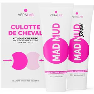 VERALAB Speciale Culotte De Cheval - Kit Fanghi Attivi per Cellulite Localizzata 2 x 250 ml