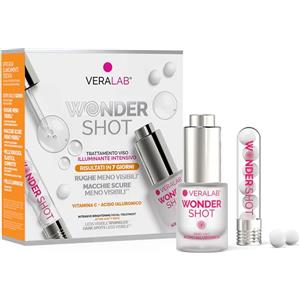 Veralab Wonder Shot Siero 15ml - Trattamento Intensivo Viso Illuminante, Liftante e Rimpolpante con Acido Ialuronico e Vitamina C