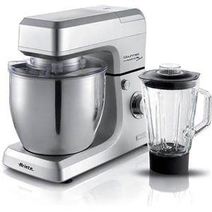 Ariete 1598 Gourmet Professional 7L Metal Impastatrice Planetaria con Frullatore Ciotola in Acciaio Inox 7 L Caraffa in vetro 1200 Watt 6 vel
