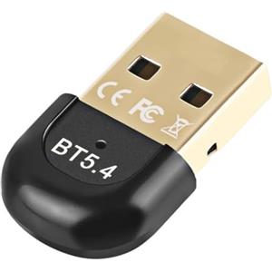 VENEKA Adattatore USB Bluetooth 5.4 per PC Wireless Mouse Tastiera Altoparlante Ricevitore Audio Musicale Trasmettitore Adattatore Bluetooth