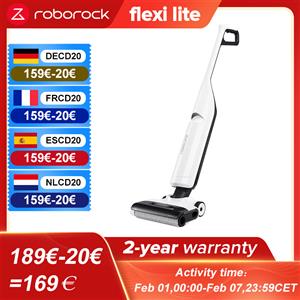 Roborock Flexi Lite Aspirapolvere verticale, bordi di pulizia 1 mm, 17000 Pa, asciugatura a rullo autopulente, design leggero