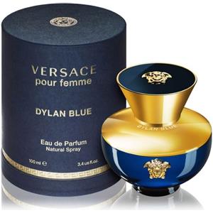 Versace Dylan Blue Pour Femme Eau de Parfum 100 ml - Fragranza Floreale-Fruttata con Note di Ribes Nero e Mela Granny Smith