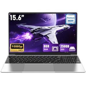 FUNYET Computer portatile, 2026 Laptop Win11 da 15,6 pollici, 8 GB RAM 256 GB SSD, portatile Pentium Gold 4425Y, IPS FHD 1920 x 1080 Notebook, 180°Chiusura Aperta, 5000 mAh, Slot per scheda TF,WiFi5