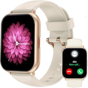 RUIMEN Smartwatch Uomo Donna Chiamate e Whatsapp Smart Watch Fitness Sportivo Impermeabile Orologio Smart Contapassi Cardiofrequenzimetro da polso Saturimetro per Android iOS Galassia