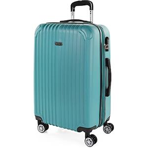 ITACA - Valigia Media da Viaggio Rigide. Trolley Medio con 4 Ruote. Materiale ABS Valigia Media Rigida in Offerta Resistente e Super Leggero - Valigia 20 kg Lucchetto TSA, Verde menta