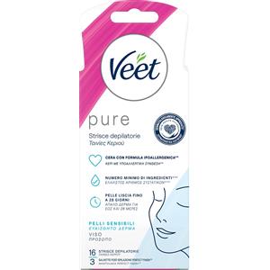 RECKITT BENCKISER H.(IT.) SPA VEET Strisce Viso 16 Strisce depilatorie + 3 Salviette