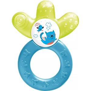 MAM Cooler Dentaruolo Maschio 4 Mesi - Massaggiagengive Rinfrescante, Facile da Afferrare, Colore Azzurro