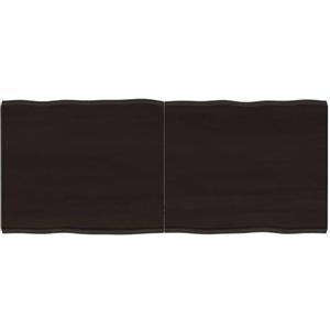 Owoxanthellate Piano di ricambio 120 x 50 cm, legno massello con bordo dell'albero, marrone scuro, pieghevole, per scrivania, tavolo da disegno, lavoro, soggiorno, ufficio, cucina