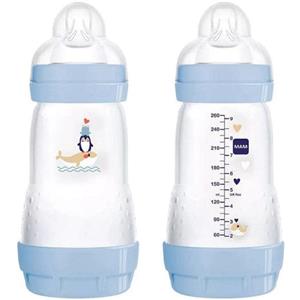 Mam Easy Start Biberon 260 Ml Con Tettarella 2 M+ Per Neonati Anti-colica e Facile Da Pulire