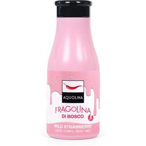 Aquolina Latte Corpo Idratante Fragolina di Bosco 250 ml - Formula Nutriente con Olio di Mandorle e Burro di Karité