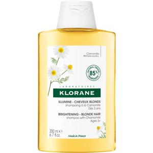 Klorane Shampoo alla Camomilla 200 ml - Deterge e Illumina i Capelli Biondi e Castano Chiaro