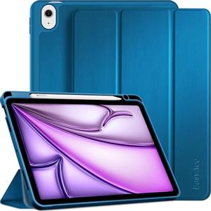 EasyAcc Cover Custodia Compatibile con iPad Air 11 Pollici M3/M2 (2025/2024), iPad Air 5/4 (10,9-Pollici, Modello 2022/2020, 5a/4a Generazione), Supporta Ricarica Magnetica di iPencil,Blu Pavone