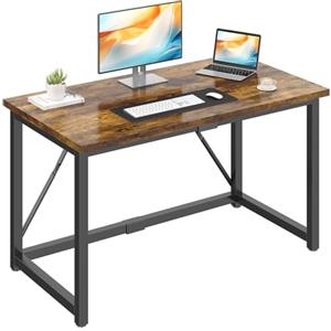 JUMMICO Scrivania 120 x 50 x 75 cm, tavolino piccolo per computer, scrivania per studio, scrivania per computer, piccolo per casa, ufficio, colore marrone