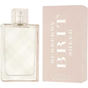 Burberry Brit Sheer Eau de Toilette Donna 100 ml - Fragranza Floreale-Fruttata con Litchi e Fiori di Pesco