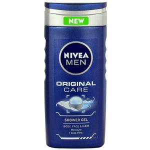 Nivea Men Protect & Care Shower Gel 250 ml - Gel doccia idratante per corpo, viso e capelli con aloe vera
