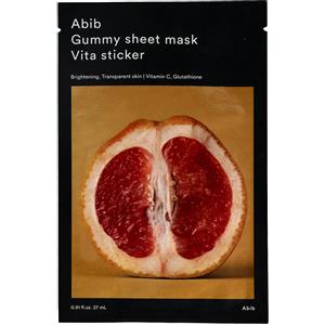 Abib Gummy Sheet Mask Vita Sticker - Maschera Viso Illuminante con Vitamina C, E, B12 e Centella Asiatica