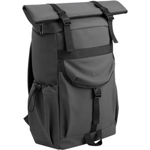 Cozary Zaino Rolltop per donne e uomini, zaino impermeabile per laptop con scomparto per laptop da 16 pollici, zaino unisex Rolltop per donne e uomini, ideale per università, lavoro e ciclismo
