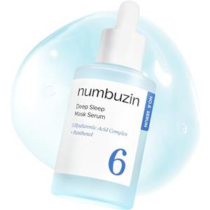 numbuzin No.6 Serum | Deep Sleep Mask Serum | Iceland Glacier Water for Instant and Long-lasting Hydration with Hyaluronic Acid & Niacinamide | Korean Skincare for Dry Skin | 50 ml