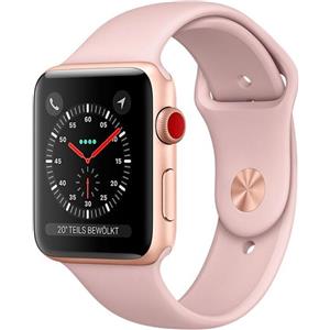 Apple Watch Series 3 (2017) | 42 mm | Alluminio | GPS | oro | Cinturino Sport rosa