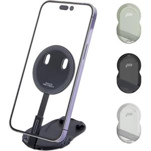 PGYTECH MagFlex - Supporto magnetico per telefono fotografico, forti magneti e regolazione dell'angolo e compatibile con Magsafe telefoni e custodia, treppiede invisibile per selfie stick, nero