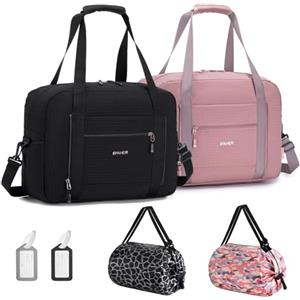 SPAHER 2X Borsone da Viaggio Wizzair Vueling 40x30x20 Bagaglio a Mano Borsone Palestra Sportiva Grande 25L Donna Uomo Impermeabile Borsa da Viaggio Piscina Fitness on Tasca Umida Travel Bag