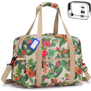 SPAHER Borsone da Viaggio Donna 25L Pieghevole Bagaglio a Mano 40x30x20 Wizzair Volotea per Aereo Palestra Cabina Campeggio Weekend