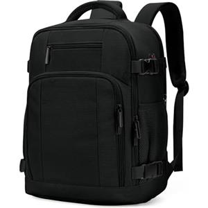 ZHXX Zaino 40x30x20, Come Bagaglio a Mano 40x30x20 per Ryanair, Wizz Air e Vueling. Dotato di Tasca Indipendente per Laptop da 14" e Tasche Antitaccheggio.Nero