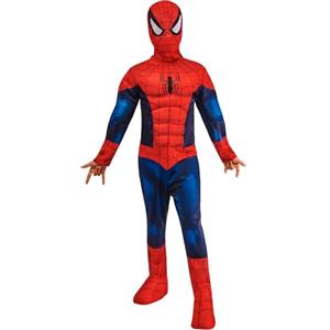 Rubie's Costume ufficiale Marvel Spider-Man Deluxe imbottito per bambini, costume da supereroe per bambini, età 3-4 anni